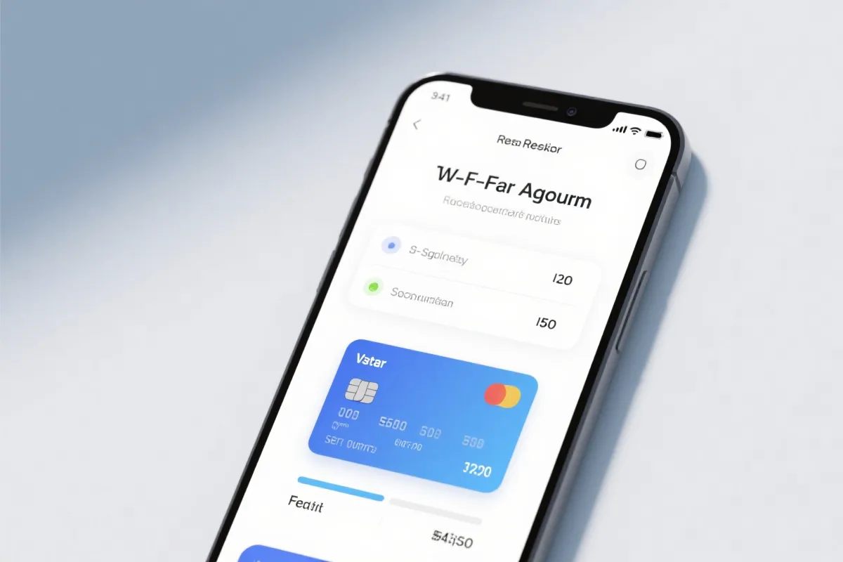 手机上开启双重验证与虚拟信用卡限额设置的示意图